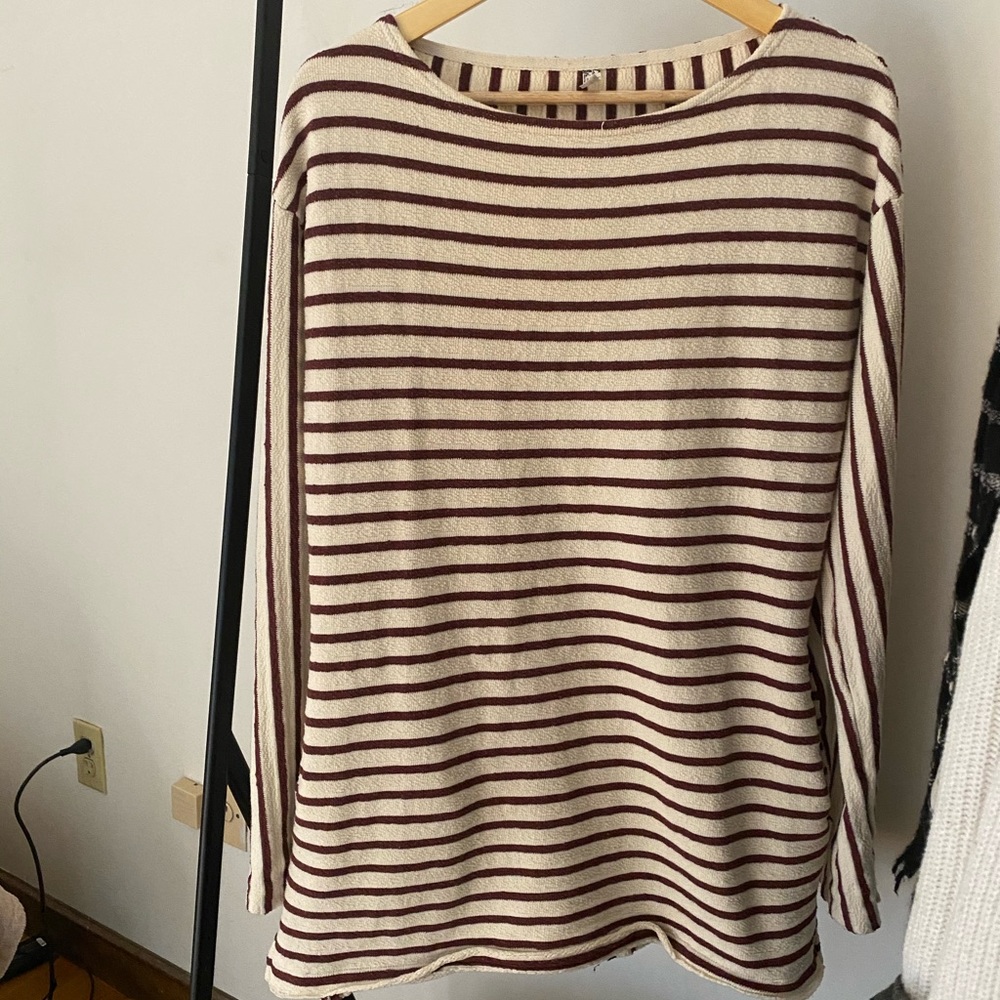 Free People Striped Sweater Mini Dress